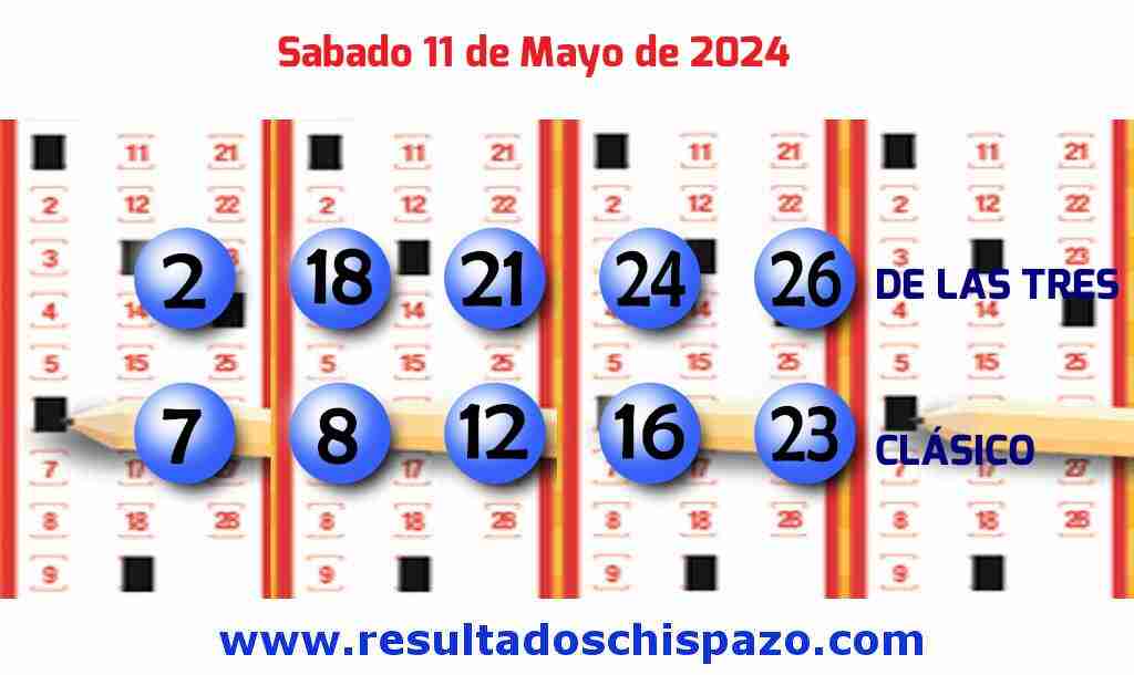 Boleto del Chispazo Clásico de hoy 2024-05-11.