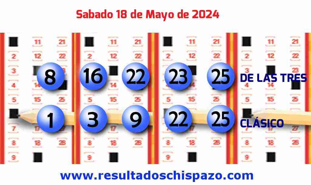 Boleto del Chispazo Clásico de hoy 2024-05-18.