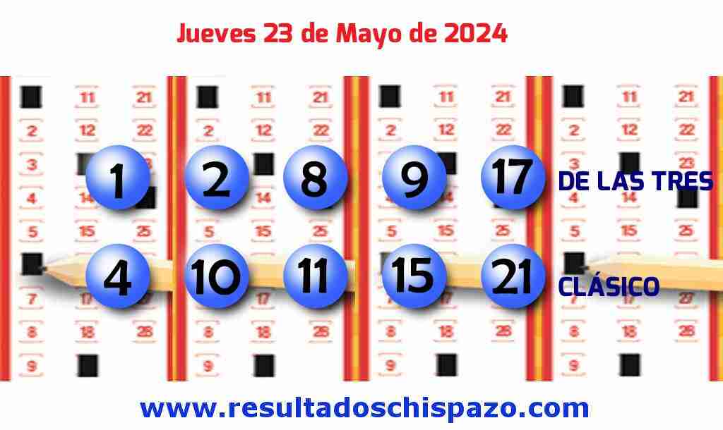 Boleto del Chispazo Clásico de hoy 2024-05-23.