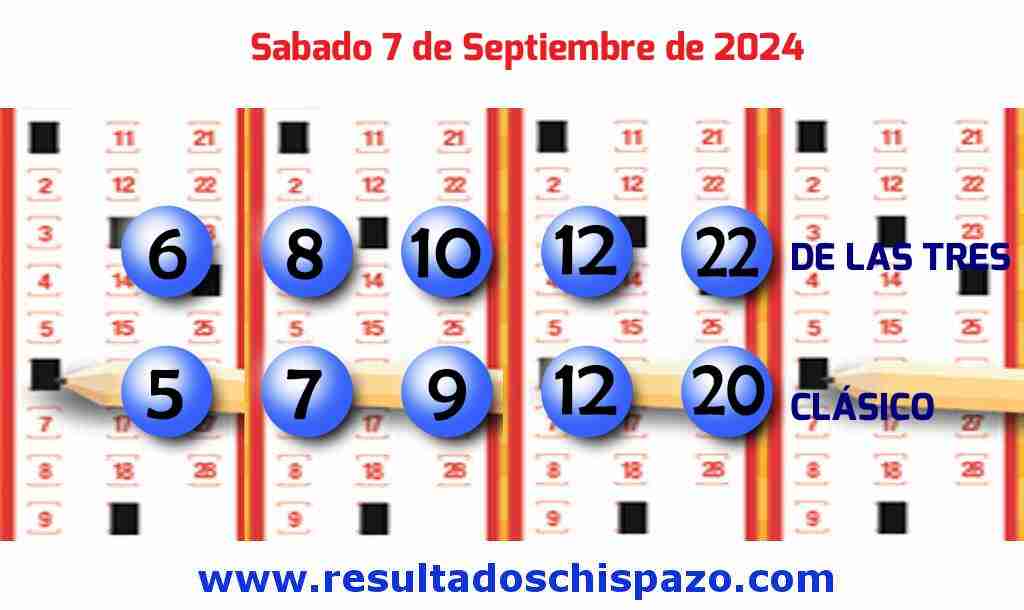 Boleto del Chispazo Clásico de hoy 2024-09-07.