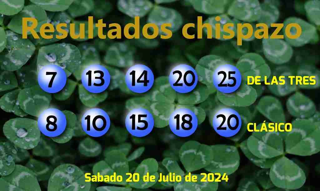 Boleto del Chispazo Clásico del Sábado. 2024-07-20.