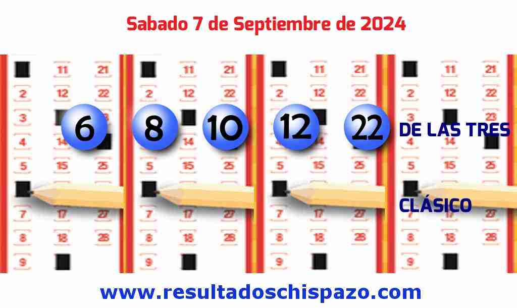 Boleto del Chispazo Clásico de hoy 2024-09-07.