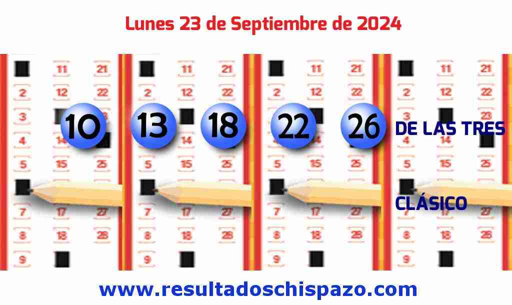 Boleto del Chispazo Clásico de hoy 2024-09-23.