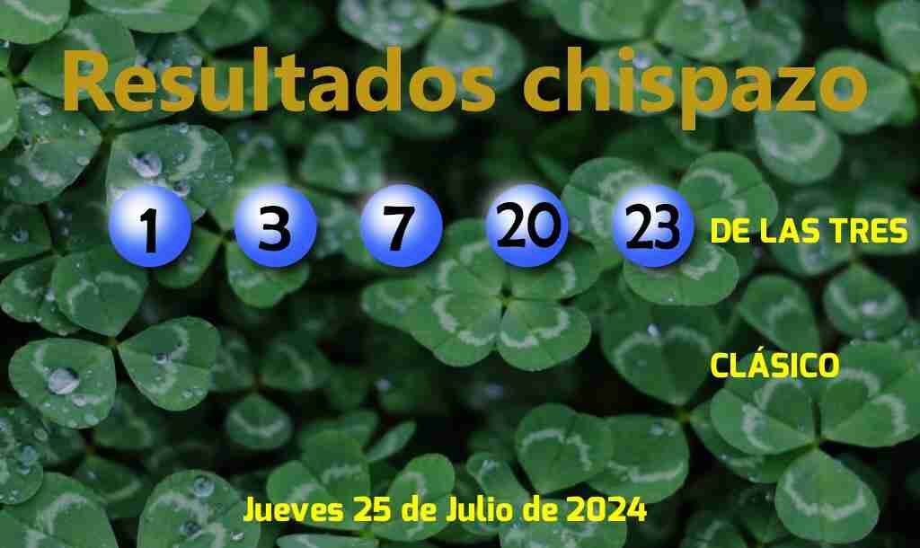 Boleto del Chispazo de las Tres del Jueves. 2024-07-25.